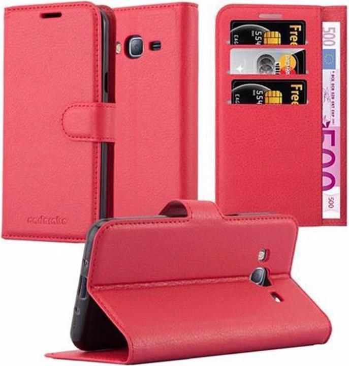 Actual product image Cadorabo Book with stand function cover (Samsung Galaxy J3)