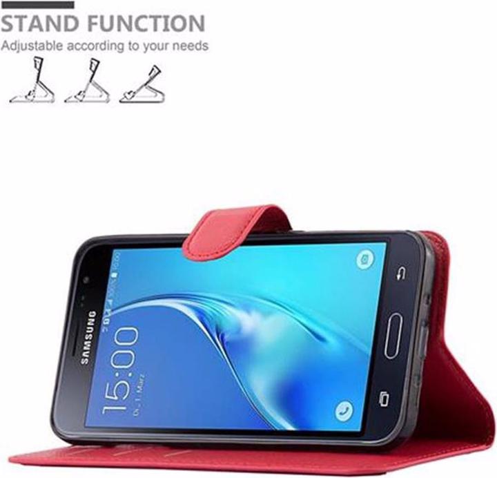 Actual product image Cadorabo Book with stand function cover (Samsung Galaxy J3)