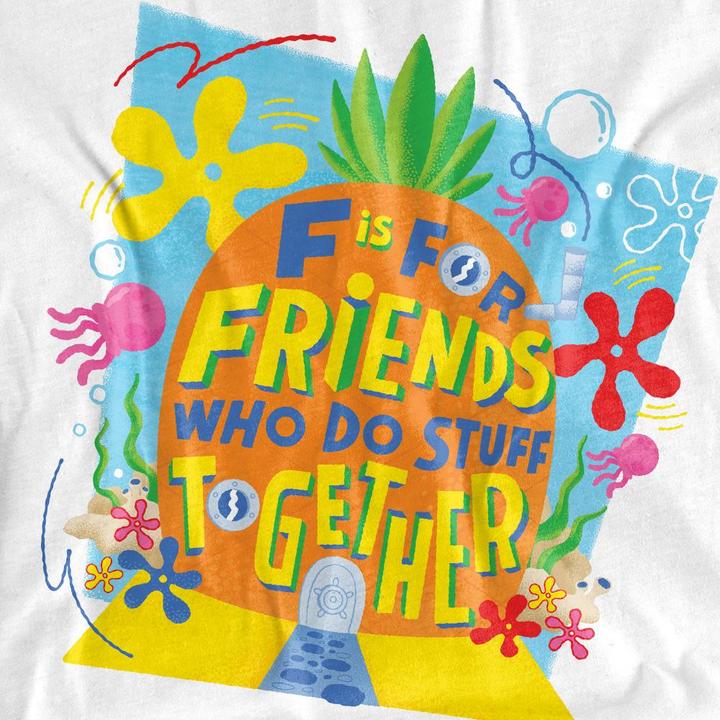 Image du produit Spongebob Squarepants - T-shirt FRIENDS - Adulte (XL)