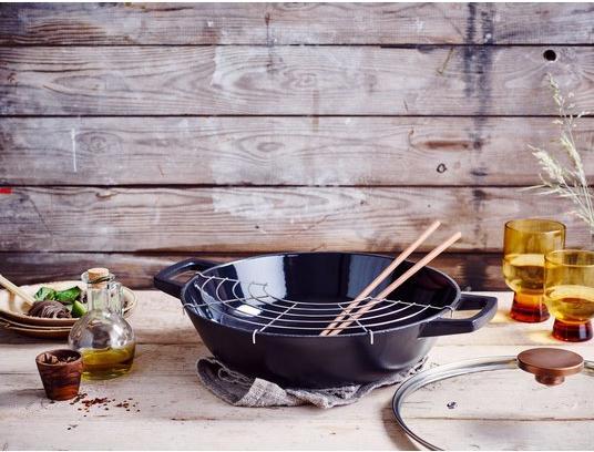 Produktbild Beka Wokpfanne 'Nori' (30 cm, Wok Pfanne, Gusseisen)