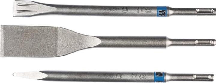Immagine prodotto Bosch Professional Zubehör Set di scalpelli da 3 pezzi, SDS plus, 0/20/40 mm (250 mm)
