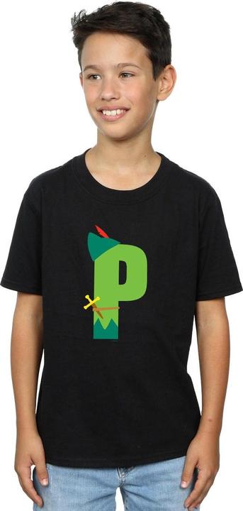 Immagine prodotto Disney Alphabet P Is For Peter Pan Maglietta Ragazzi (140, 146)