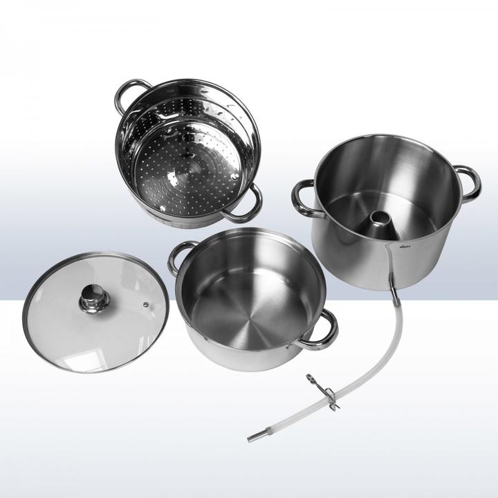 Immagine prodotto Dema Edelstahl Dampfentsafter Dampf Entsafter Fruchtentsafter Obstpresse Saftpresse