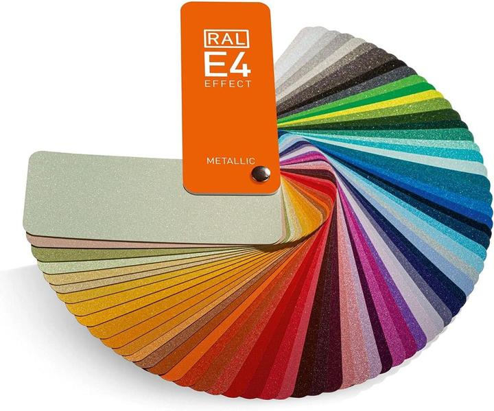 Actual product image RAL E4 EFFECT color fan metallic