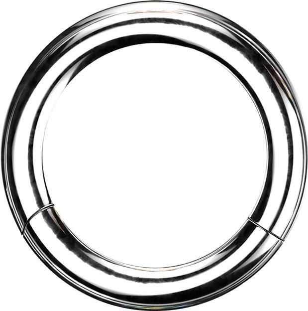 Image du produit Star Piercing Segmentring klappbar silber (Acier chirurgical 316L, sans laiton)