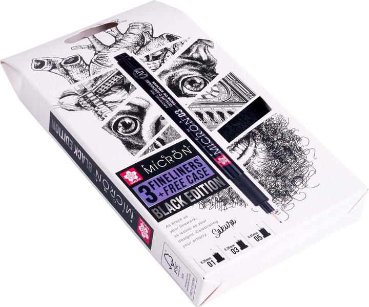 Actual product image Sakura Pigma Micron (Black, 3 x)
