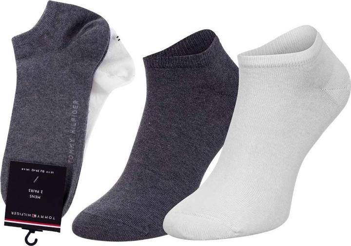 Actual product image Tommy Hilfiger Mix men's socks foot socks 2p white/grey 39-42 (39 - 42)