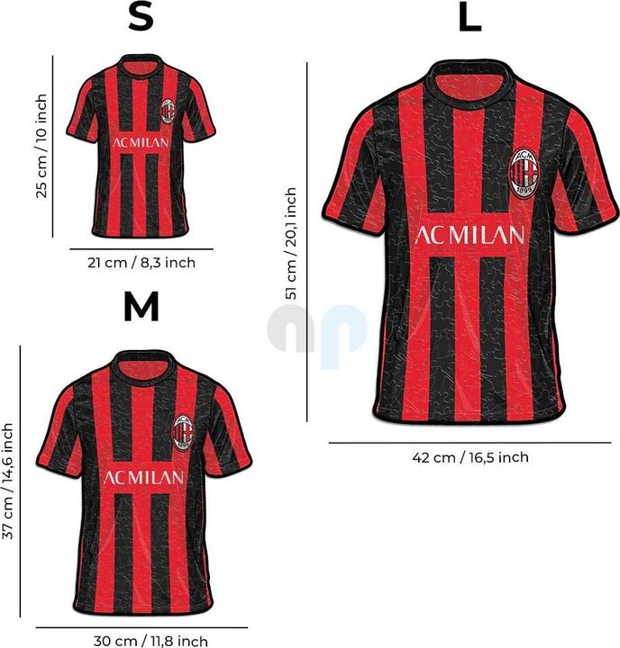 Produktbild Iconic AC Milan - Trikot - Holz Puzzle Grösse S (150 Teile) (150 Teile)
