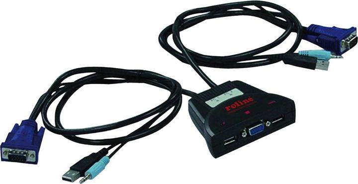 Produktbild Roline KVM-Switch Star 2PC, USB, Audio