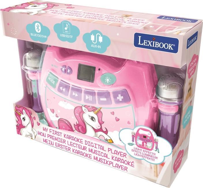 Immagine prodotto Lexibook Lettore musicale digitale portatile Unicorn con 2 microfoni (MP300UNIZ)