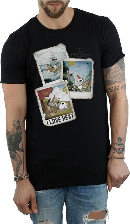 Actual product image Disney Frozen Mens Olaf Polaroid Cotton T-Shirt (L)