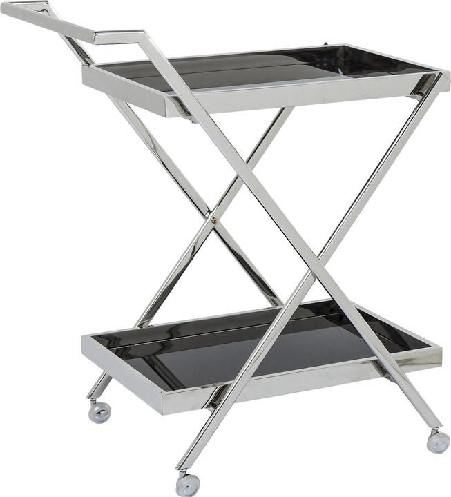 Kare Design Servierwagen Casino Silber