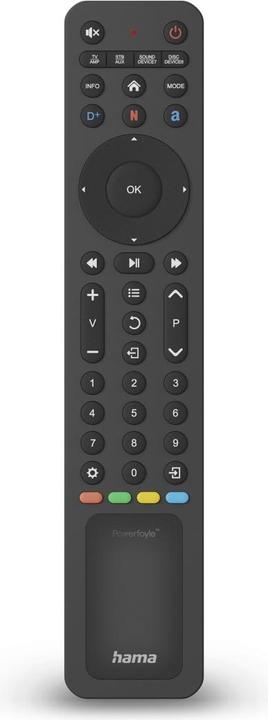 Image du produit Hama Universal-Fernbedienung TV, IR, Solar, für 8 Geräte, lernfähig, App-Tasten (Télécommande universelle, Infrarouge)