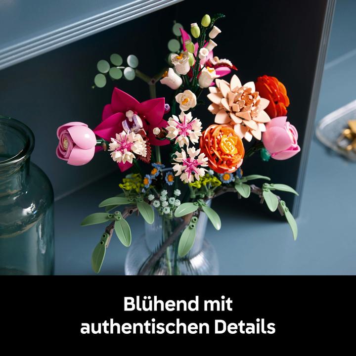 Actual product image LEGO Schöner Rosafarbener Blumenstrauss (10342, LEGO Icons, LEGO Botanical)