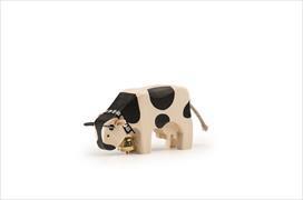 Image du produit Trauffer Vache mangeant en bois avec cloche
