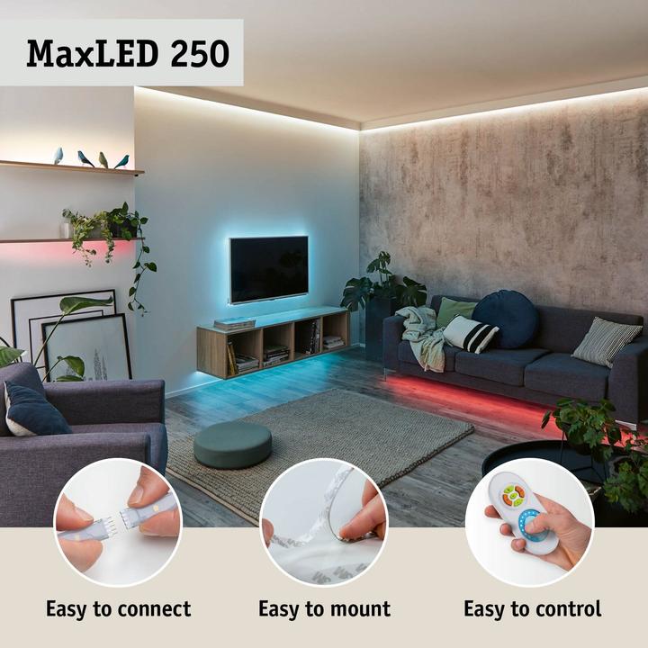 Immagine prodotto Paulmann Set di strisce MaxLED 250 (Luce del giorno, 150 cm, Interno)
