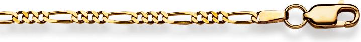 Produktbild Natsumi Schmuck Armschmuck Gelbgold 18K/750 Figaro 2.3mm (19 cm, 750/18 K Gelbgold)