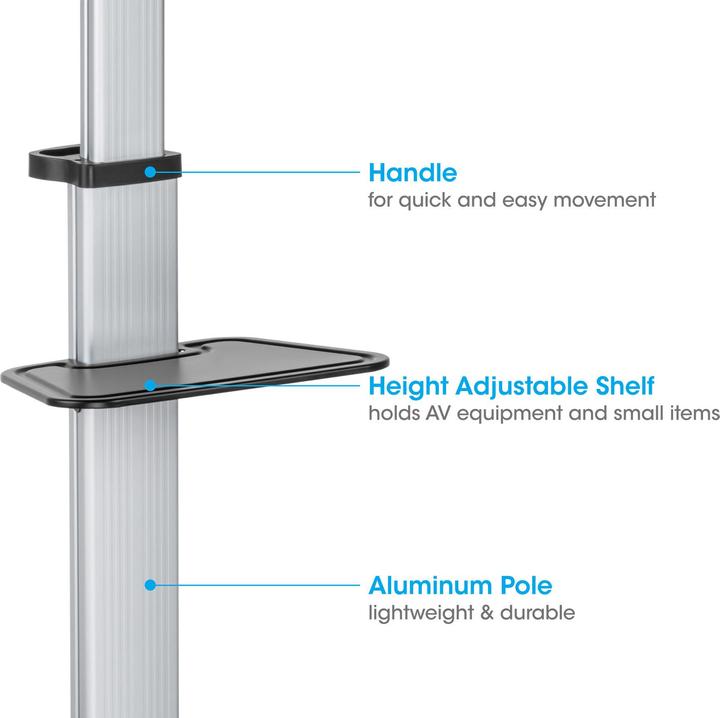 Actual product image Manhattan Multimedia TV-Ständer (Various, 86", 50 kg)