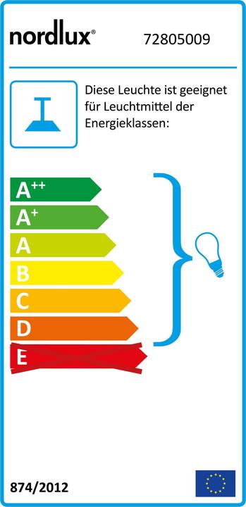 Energie-Label Nordlux Luxembourg (E27)