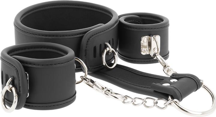 Immagine prodotto Fetish submissive Set di polsini composto da polsini per il collo e per le mani in pelle vegana