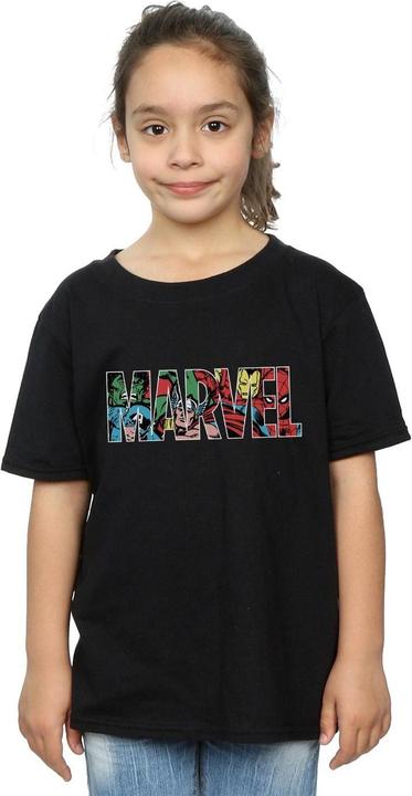 Image du produit T-shirt à logo en coton à caractère Infill pour filles (152, 158)