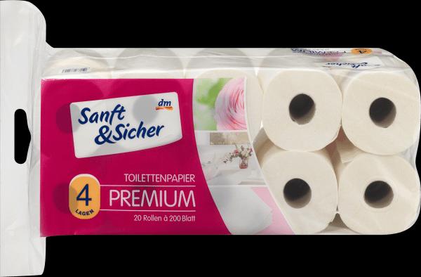 Image du produit dm Sanft&Sicher Papier toilette Premium (20 x)
