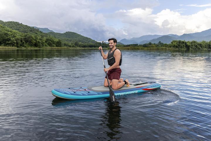 Actual product image Bestway Hydro Force Oceana CompactAir Inflatable Stand-Up Paddleboard Set with Built-in Pump 3.05 m