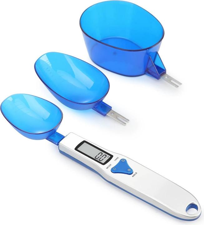 Immagine prodotto Swissdetector Bilancia elettronica da cucina con 3 cucchiai di pesata rimovibili