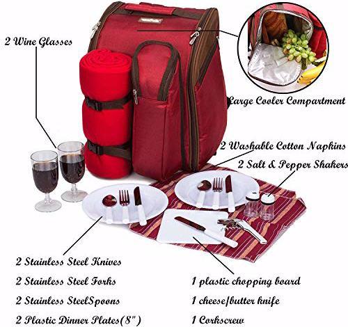 Image du produit Apollo Walker Sac à dos de pique-nique pour 2 personnes