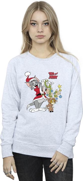 Actual product image Tom & Jerry Womens/Ladies Christmas Reindeer Sweatshirt (XL)