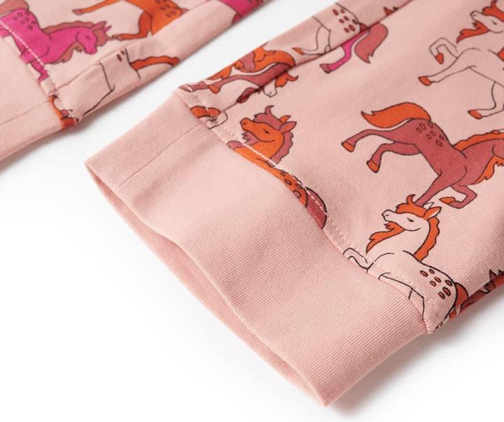 Actual product image VidaXL Children's pyjamas with long sleeves light pink 104,Material: 95 (104)
