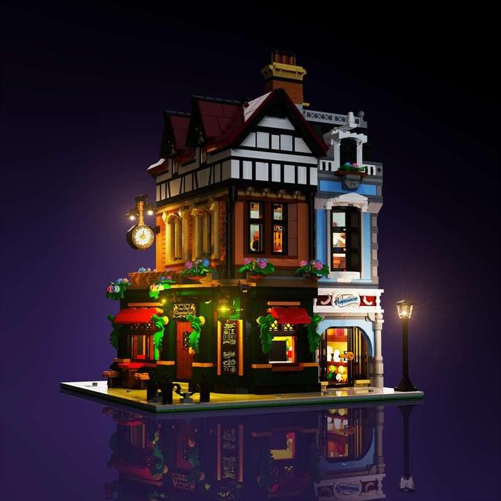 Actual product image Light my bricks LMB 2.0 LEGO® 10350# Tudor Corner Light Kit