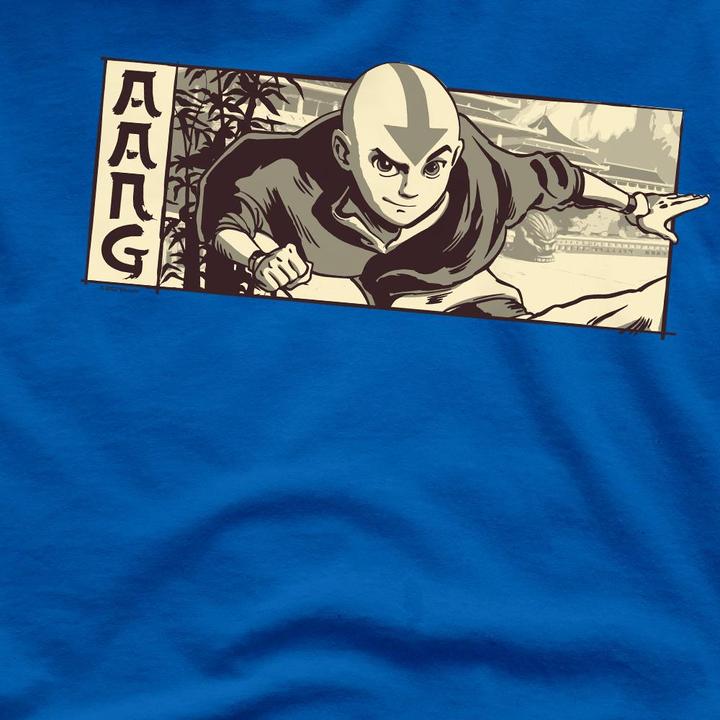 Immagine prodotto Avatar: The Last Airbender Maglietta Aang Illustrato Uomo (4XL)