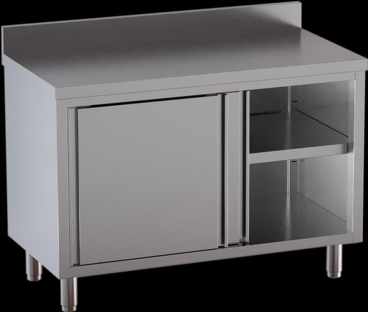 Produktbild Gastro Hero Edelstahl-Arbeitsschrank ECO mit Aufkantung (60 cm, 85 cm)