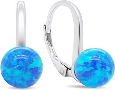 Produktbild Brilio Silver - Fashion silver earrings with synthetic opals EA414WB