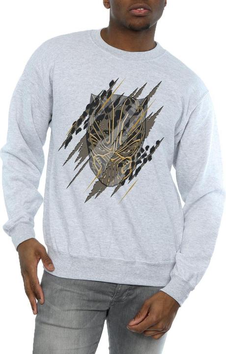 Immagine prodotto Felpa uomo Black Panther Gold Head in cotone (XL)