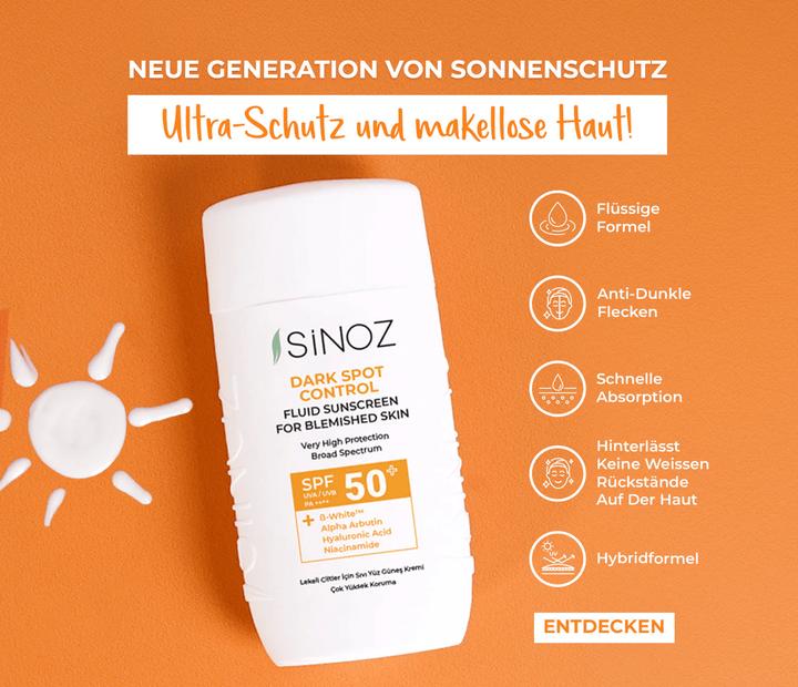 Produktbild Sinoz Dark Spot Control Fluid Sunscreen (Sonnencreme, SPF 50+, 50 ml)