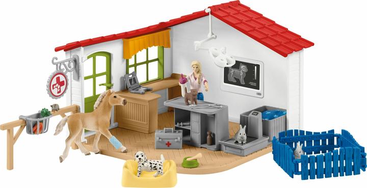 Image du produit Schleich Cabinet vétérinaire avec animaux de compagnie