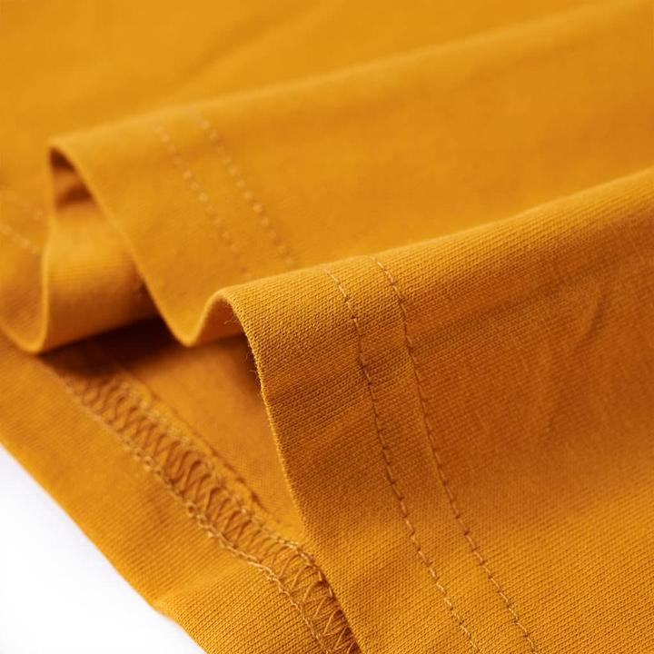 Immagine prodotto VidaXL Camicia da bambino a maniche lunghe ocra 104,Materiale: 100 (104)