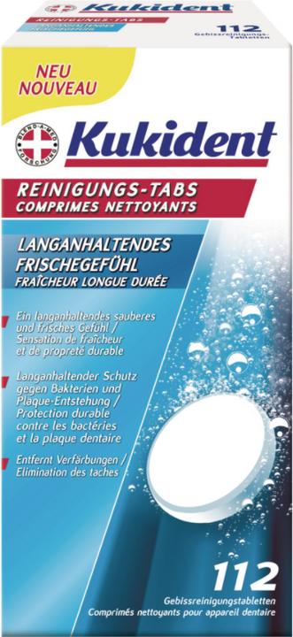 Produktbild Kukident Reinigungstabs extra frisch