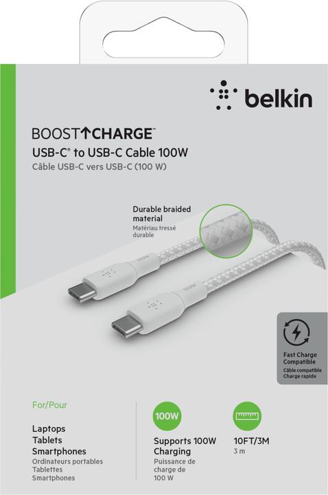 Produktbild Belkin USB C – USB C (3 m, USB 2.0)