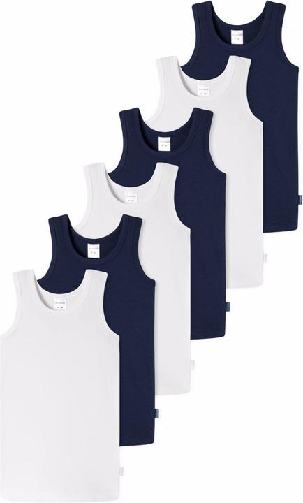 Immagine prodotto Schiesser Pack of 6 Kids Boys 95/5 Organic Cotton Undershirt (98)