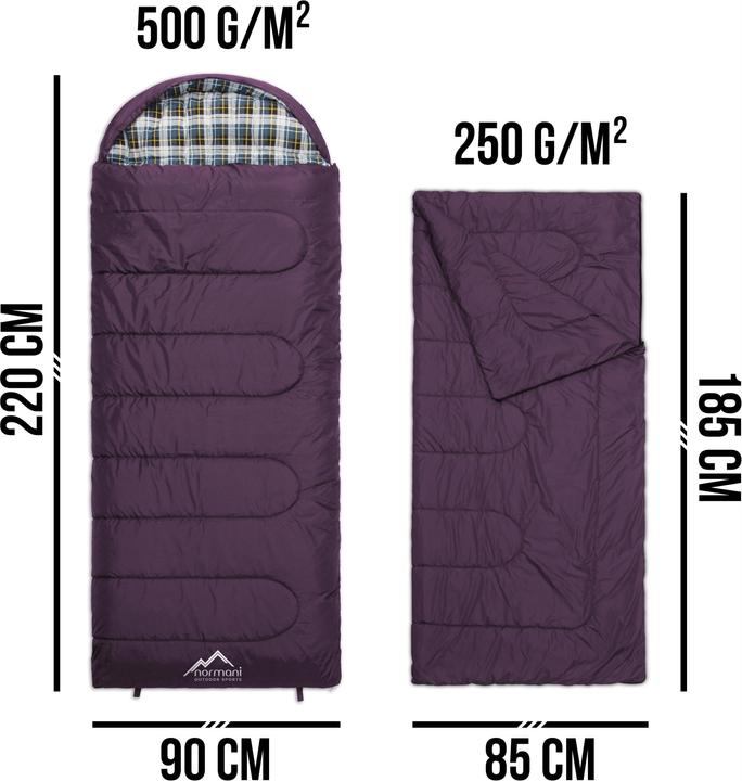 Actual product image Normani Outdoor Sleeping Bag Extreme 4-In-1 Antarctica - 2084 (220 cm)