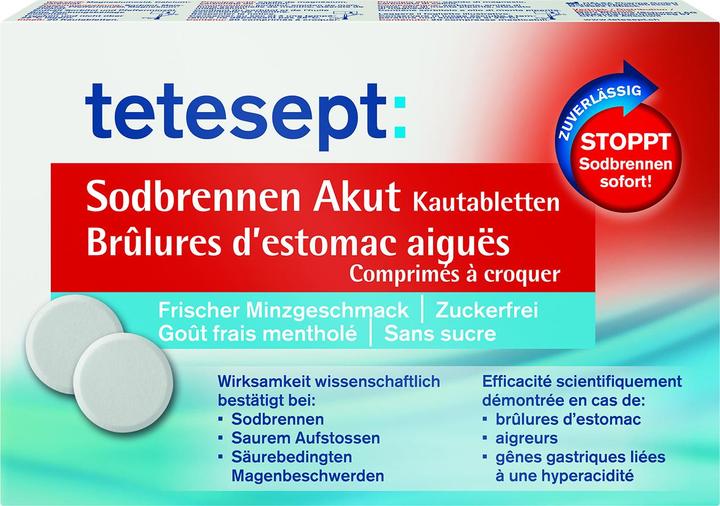 Produktbild Tetesept Sodbrennen (1 Stück, 53 g)