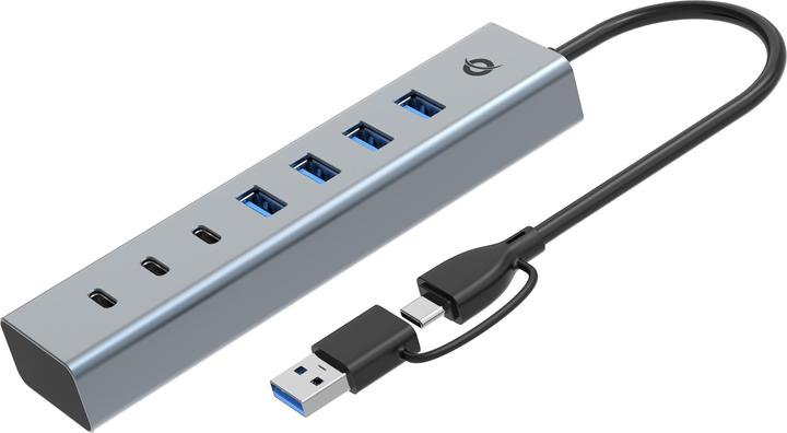 Actual product image Conceptronic HUBBIES20G (USB-C, 7 Ports)