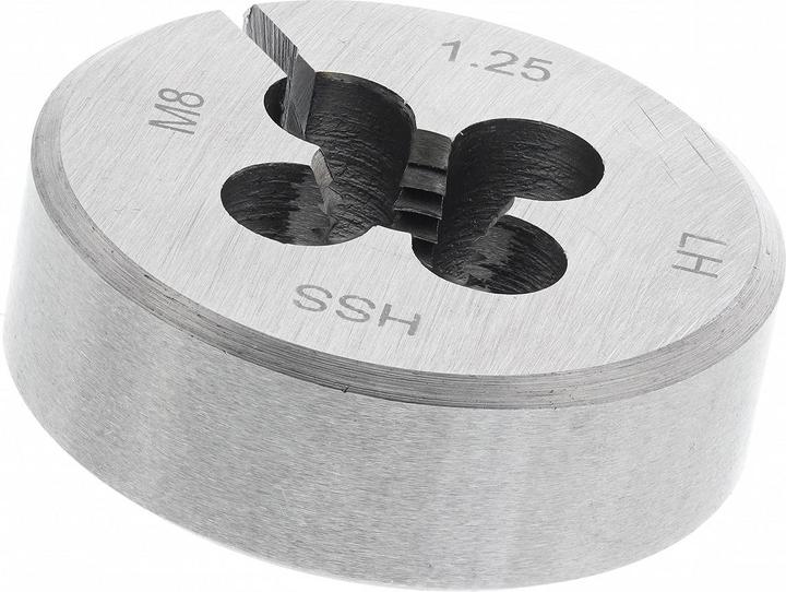 Actual product image Rs Pro Metric HSS LH thread die,M8x1.25x1 5/16"