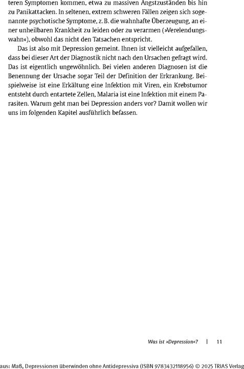 Image du produit Depressionen überwinden ohne Antidepressiva (Allemand, Reinhard Mass, 2024)
