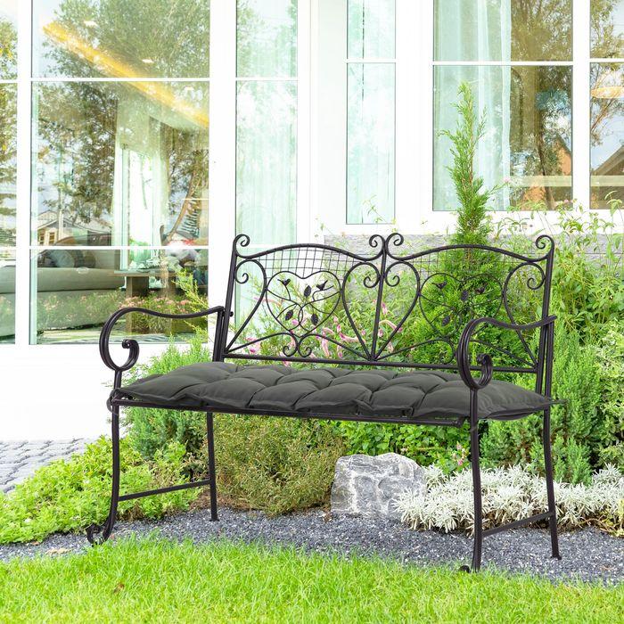 Produktbild Swisshandel24 Sitzkissen 100x40 cm 10cm dick waschbar Dunkelgrau