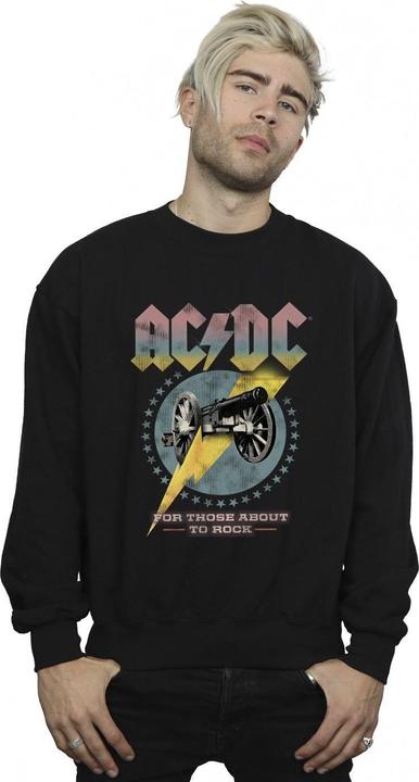 Produktbild AC/DC Mens For Those About To Rock Sweatshirt aus Baumwolle (3XL)