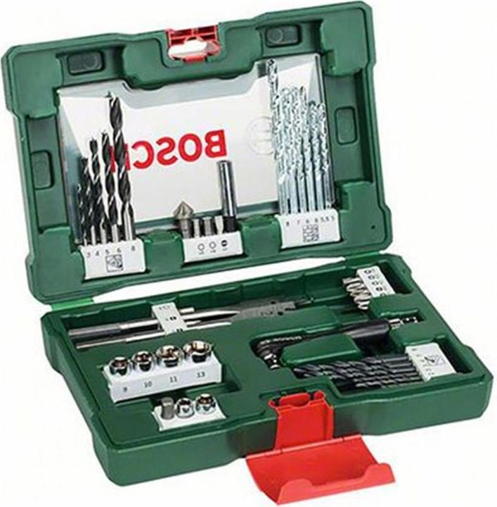 Immagine prodotto Bosch Zubehör Set di punte e trapani V-Line TiN, 48 pezzi, con asta magnetica e svasatura (Croce Phillips PH M1, Croce Phillips PH M2, Croce Phillips PH M3, Croce Pozidriv PZ M1, Croce Pozidriv PZ M2, Croce Pozidriv PZ M3, Fessura per vite M4, Fessura per vite M5, Fessura per vite M6, Esagono cavo TX M15, Presa esagonale TX M20, Presa esagonale TX M10, Presa esagonale TX M30, Esagonale M4)